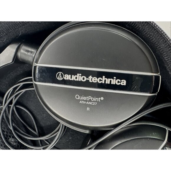 Audio Technica Active Noise Cancelling Headphones w/ Zip Storage Case ATH-ANC7b - Picture 5 of 13